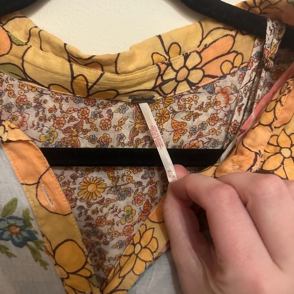 Free People Day of Ditzies Floral Patchwork Maxi Dress - Picture 2 of 4